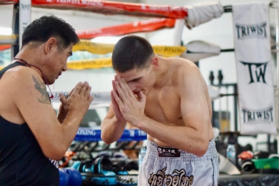 Muay Thai training session at Samart Payakaroon Gym